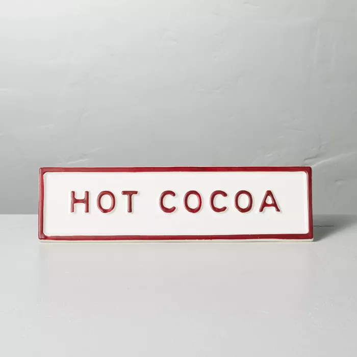 Hot Cocoa Tabletop Sign Red_Cream - Hearth & Hand with Magnolia.png