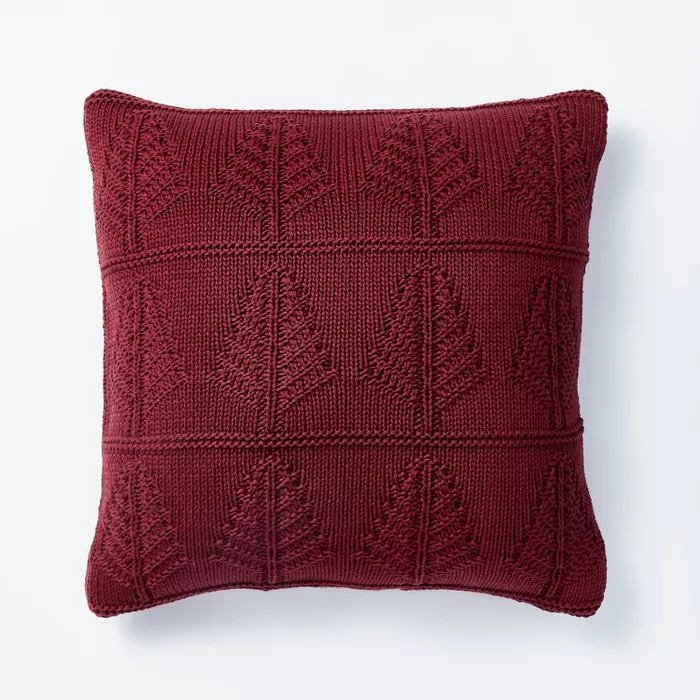 Knit Square Christmas Tree Throw Pillow - Threshold™ designed with Studio McGee.png