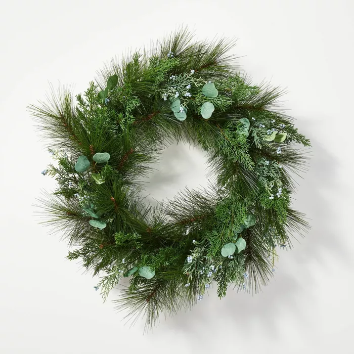 Pine and Eucalytpus Wreath - Threshold™ designed with Studio McGee.png