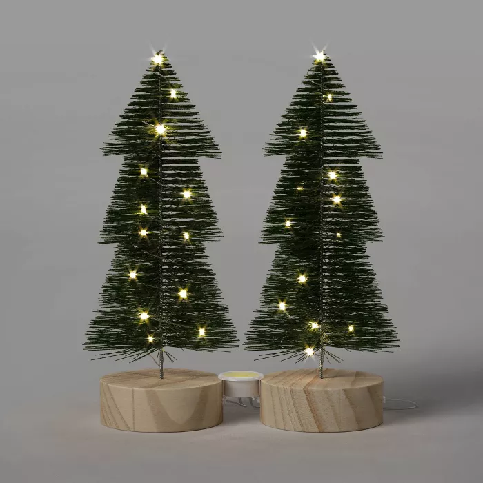 LED 2pk Christmas Tiered Bottle Brush Trees - Threshold™ (1).png