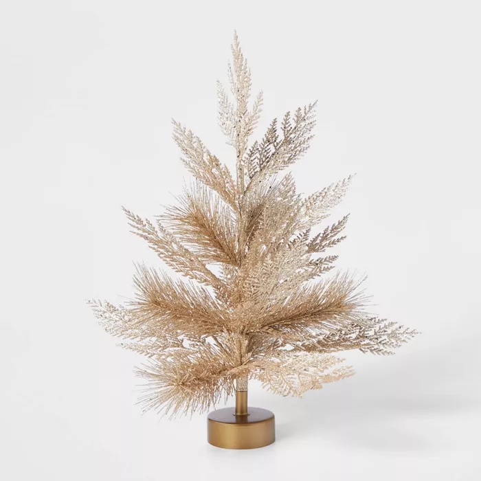 1_5ft Unlit Gold Glitter Artificial Christmas Tree - Wondershop.png