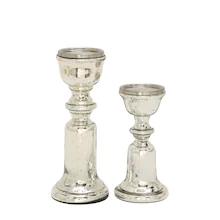 Silver Mercury Glass Traditional Candle Holder Set, 2ct_.png