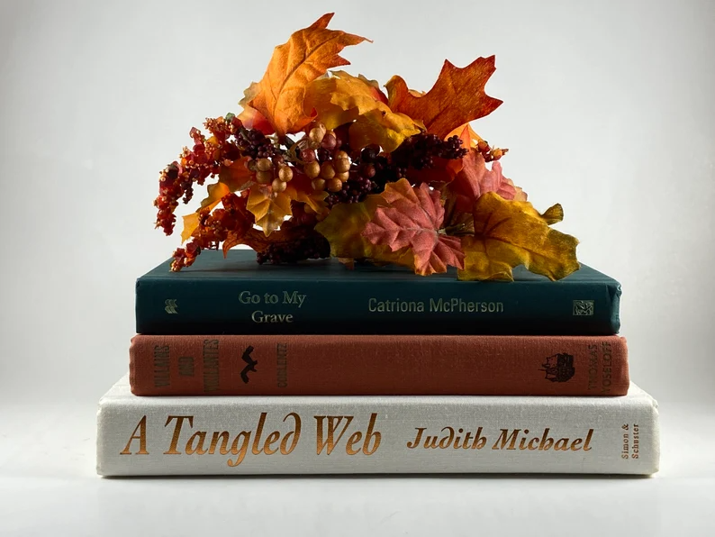 Decorative Halloween Books Halloween Book Stack Autumn _ Etsy.png
