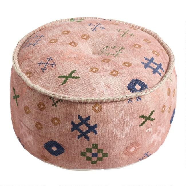 Blush Abstract Symbols Pouf - v1.png