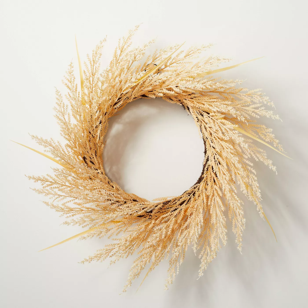 24_ Faux Bleached Wheat Grass Plant Wreath - Hearth & Hand™ with Magnolia.png