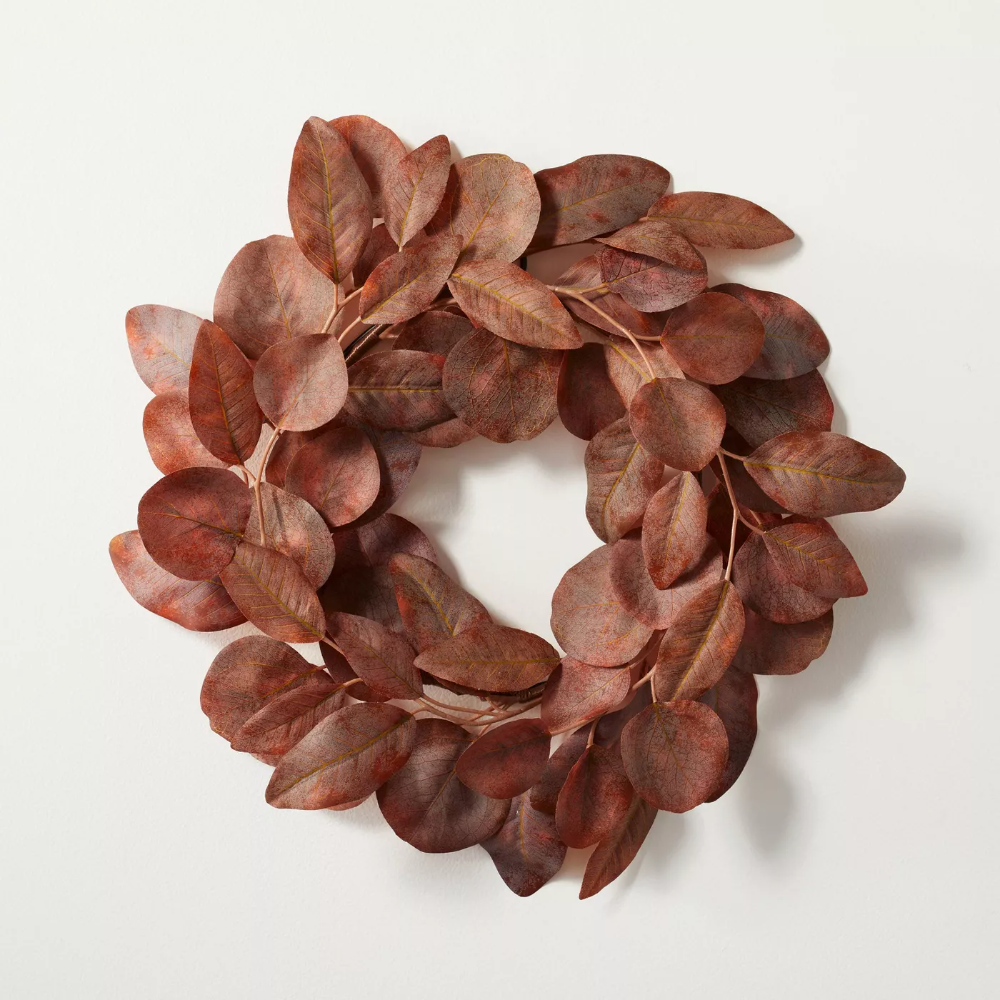 Faux Rusted Eucalyptus Plant Wreath - Hearth & Hand™ with Magnolia.png
