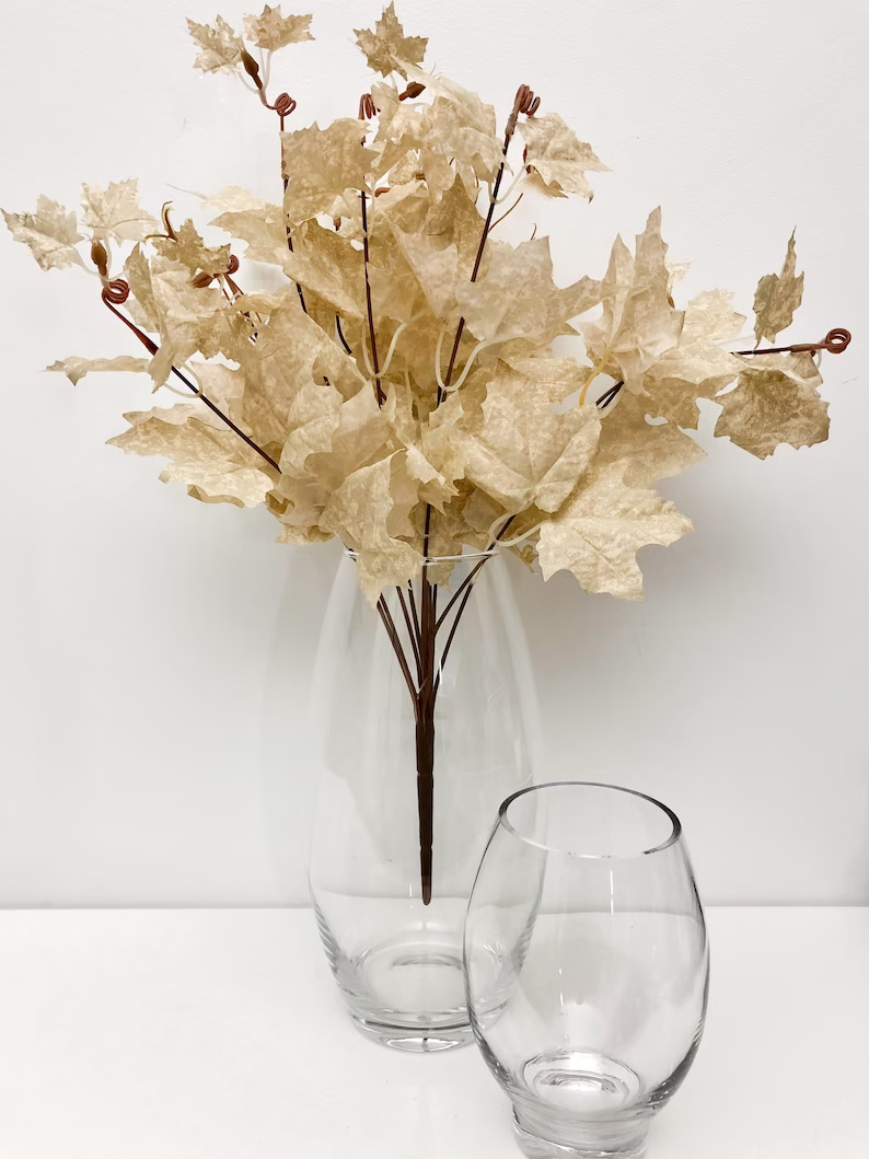 High Quality Maple Leaves Stem 20” , 7 different colours to choose, fall maple leaves, wedding leaves, bouquet maple decor_.png