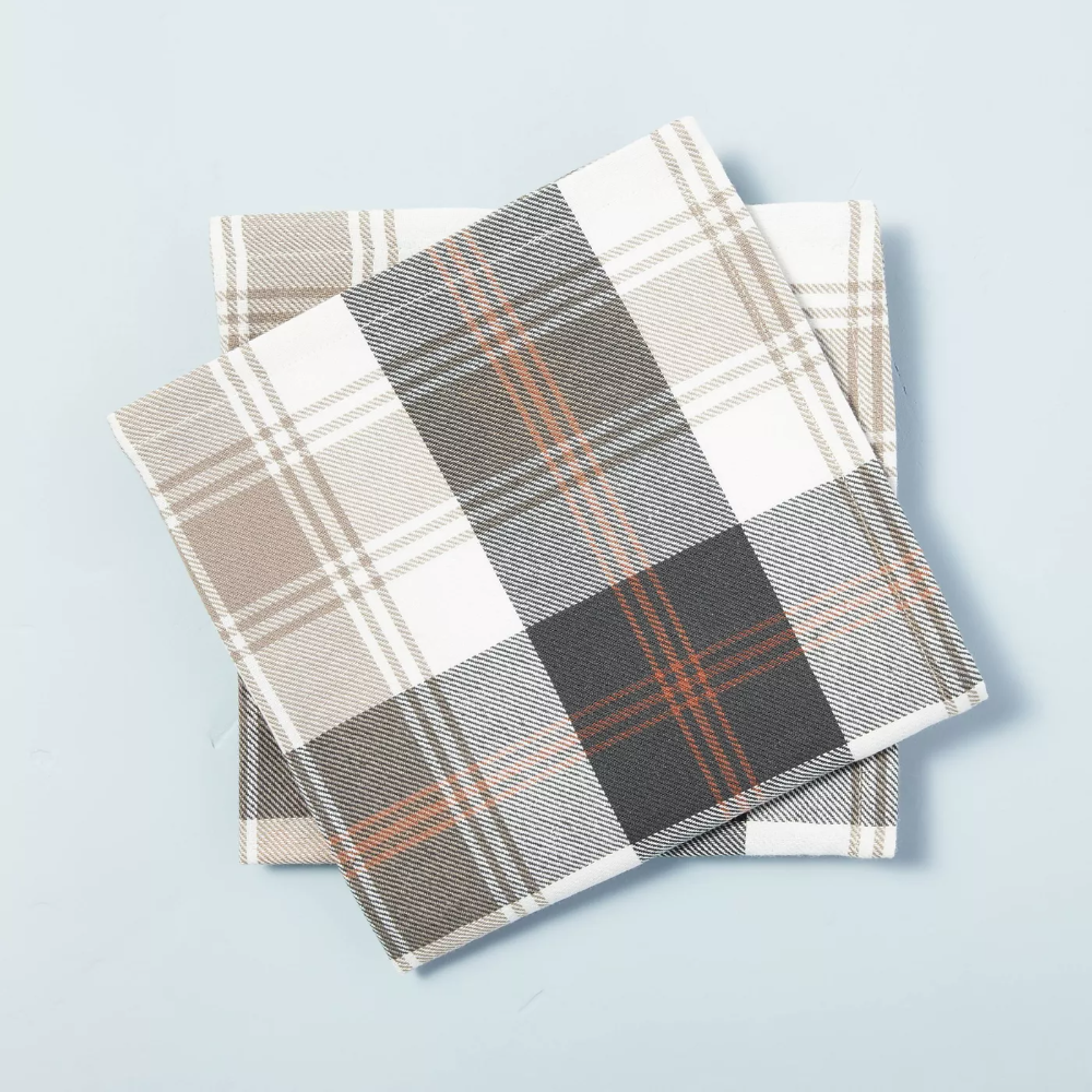 4pc Fall Tartan Plaid Woven Napkin Set - Hearth & Hand™ with Magnolia.png