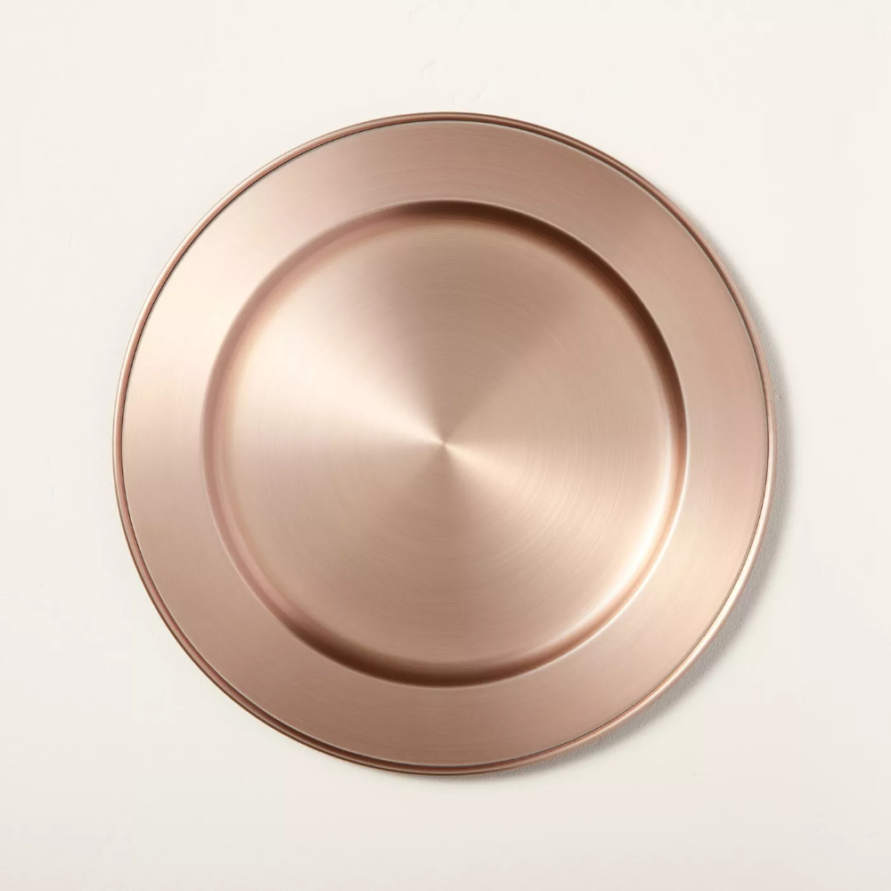 Metal Plate Charger Brassy Copper - Hearth & Hand with Magnolia.png