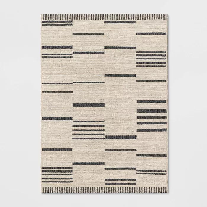 Multi-Tier Bars Outdoor Rug Gray_Cream - Project 62™.png