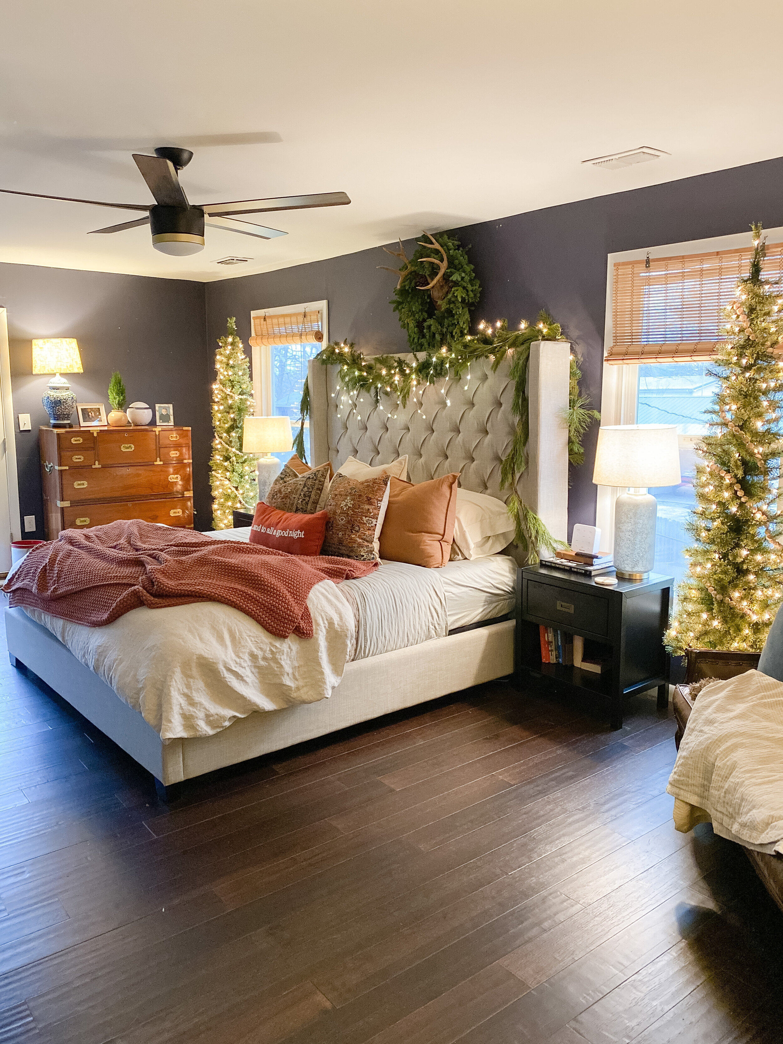 Holiday Home Tour 2020 Master Bedroom Gathered Living