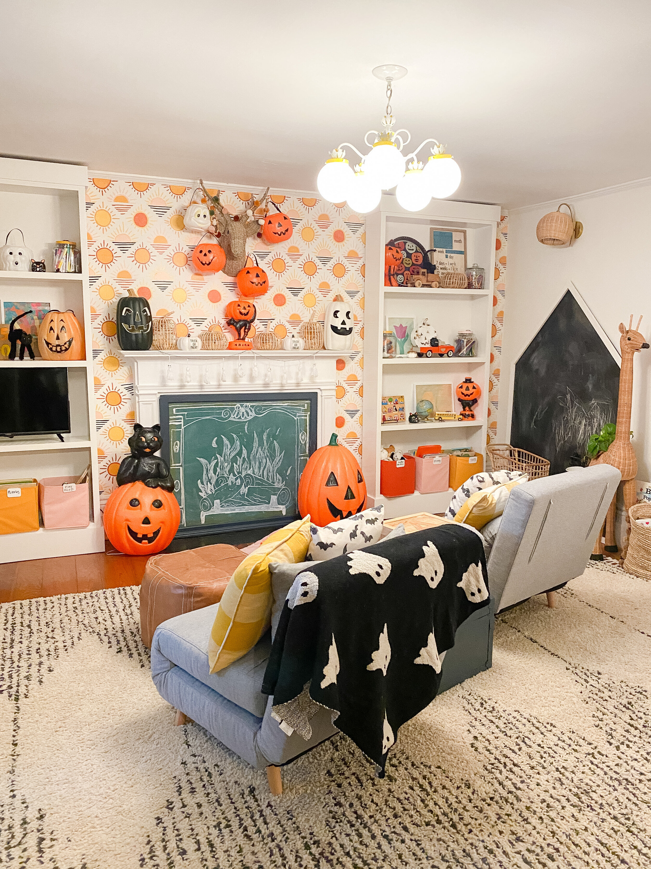 Bright + Fun Vintage Halloween Playroom — Gathered Living
