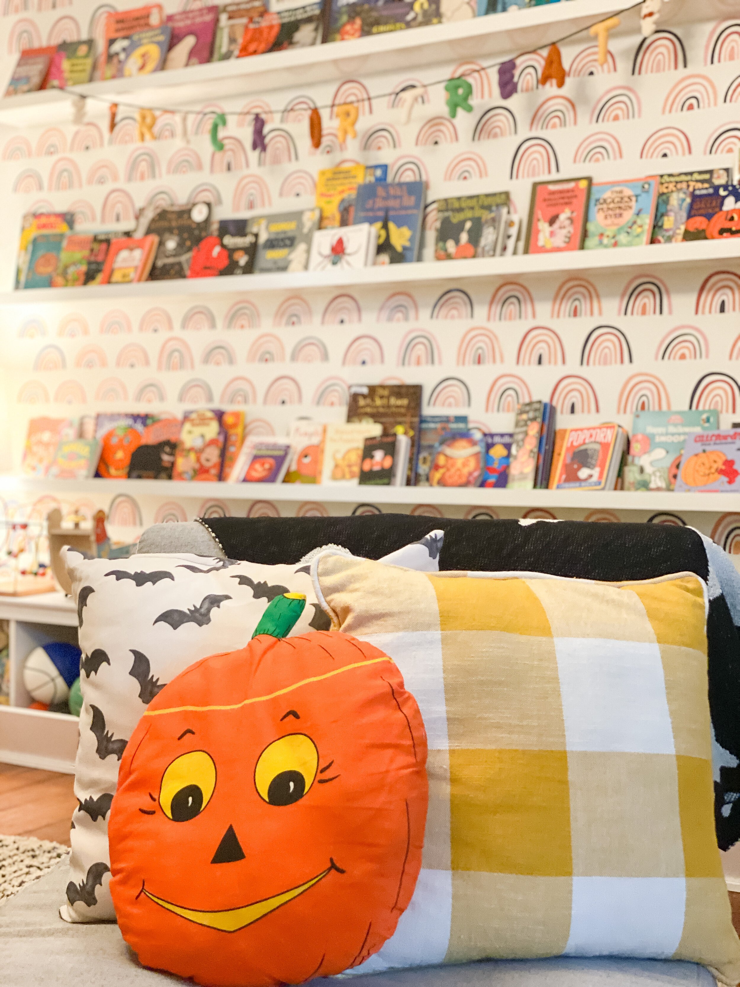 Bright + Fun Vintage Halloween Playroom — Gathered Living