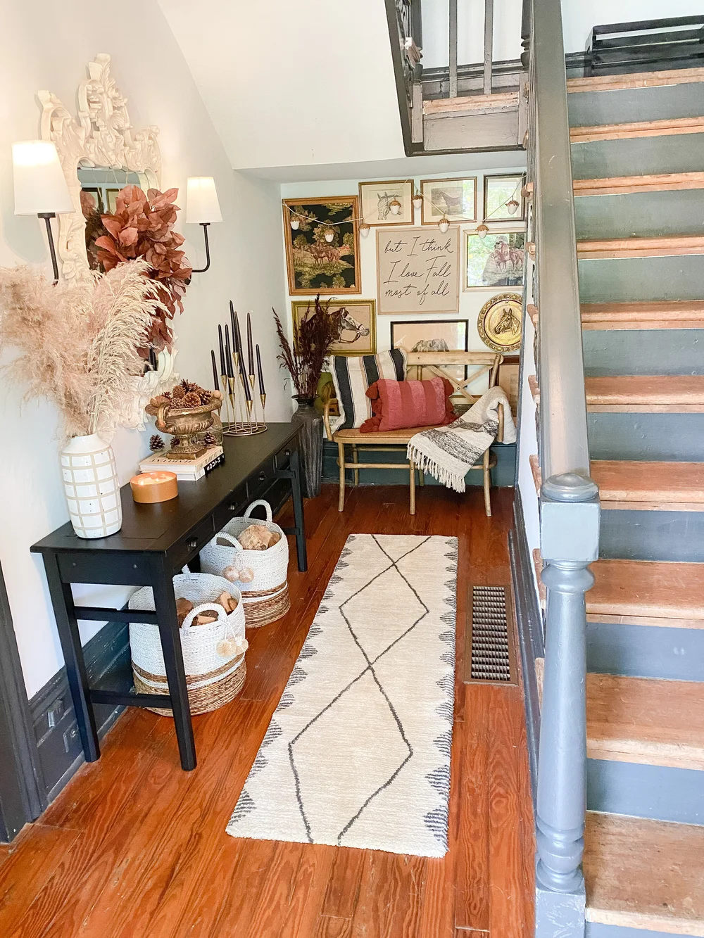Fall Home Tour 2020: Cozy Vintage Eclectic Entryway — Gathered Living