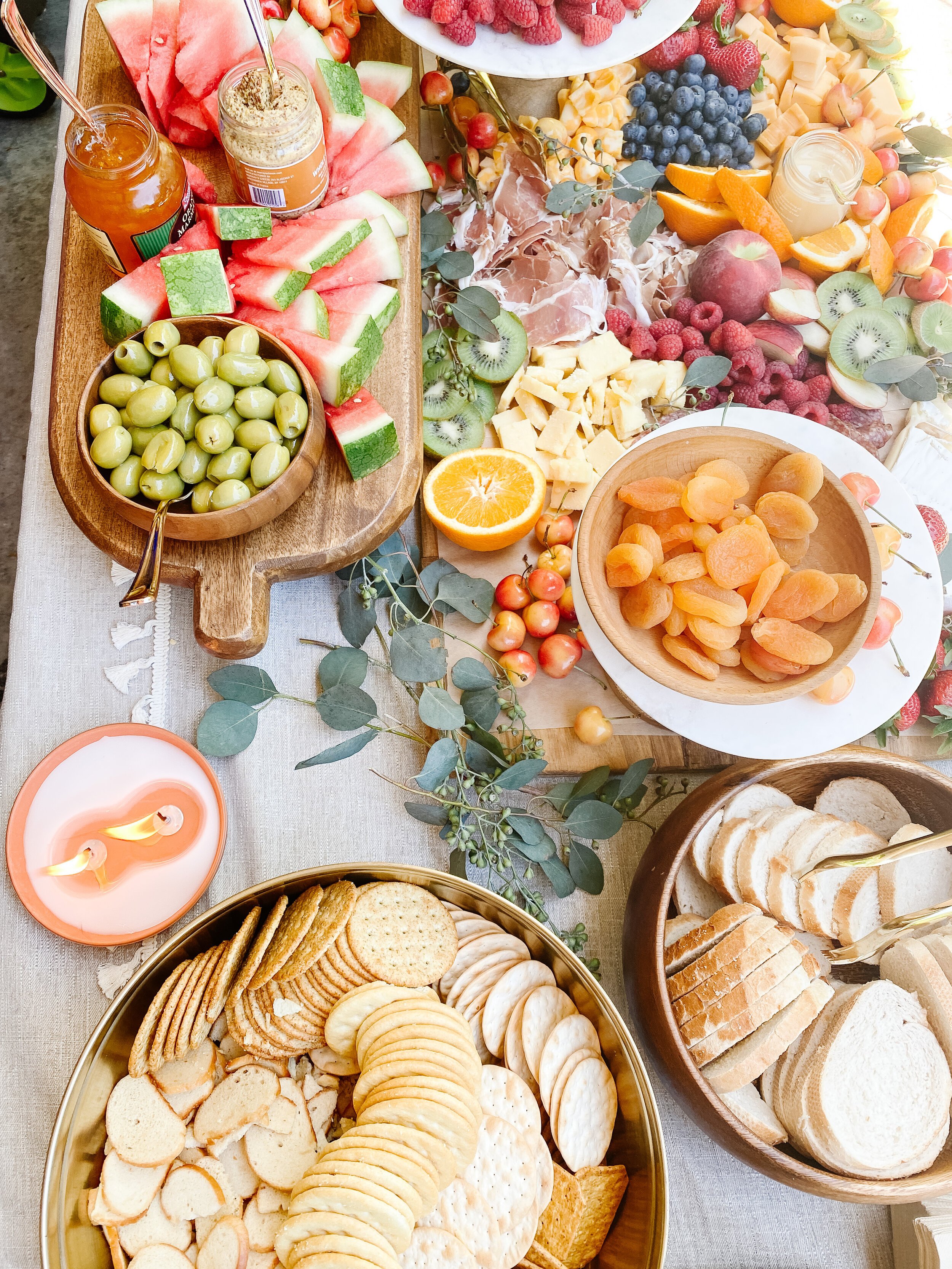 How to Assemble a Giant Charcuterie Grazing Table — Gathered Living