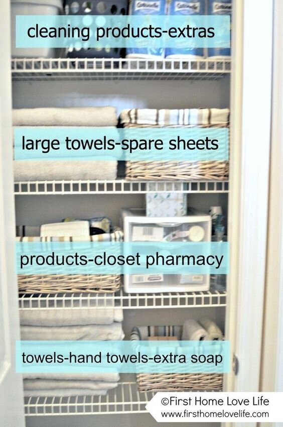Organized Bathroom Linen Closet Anyone Can Have - Kelley Nan