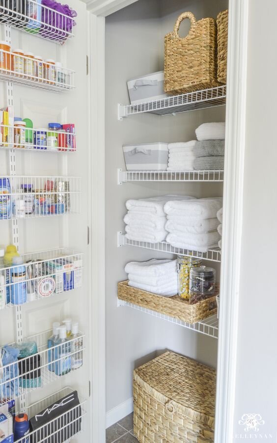 Bathroom Linen Closet Reveal – Our Home Made Easy