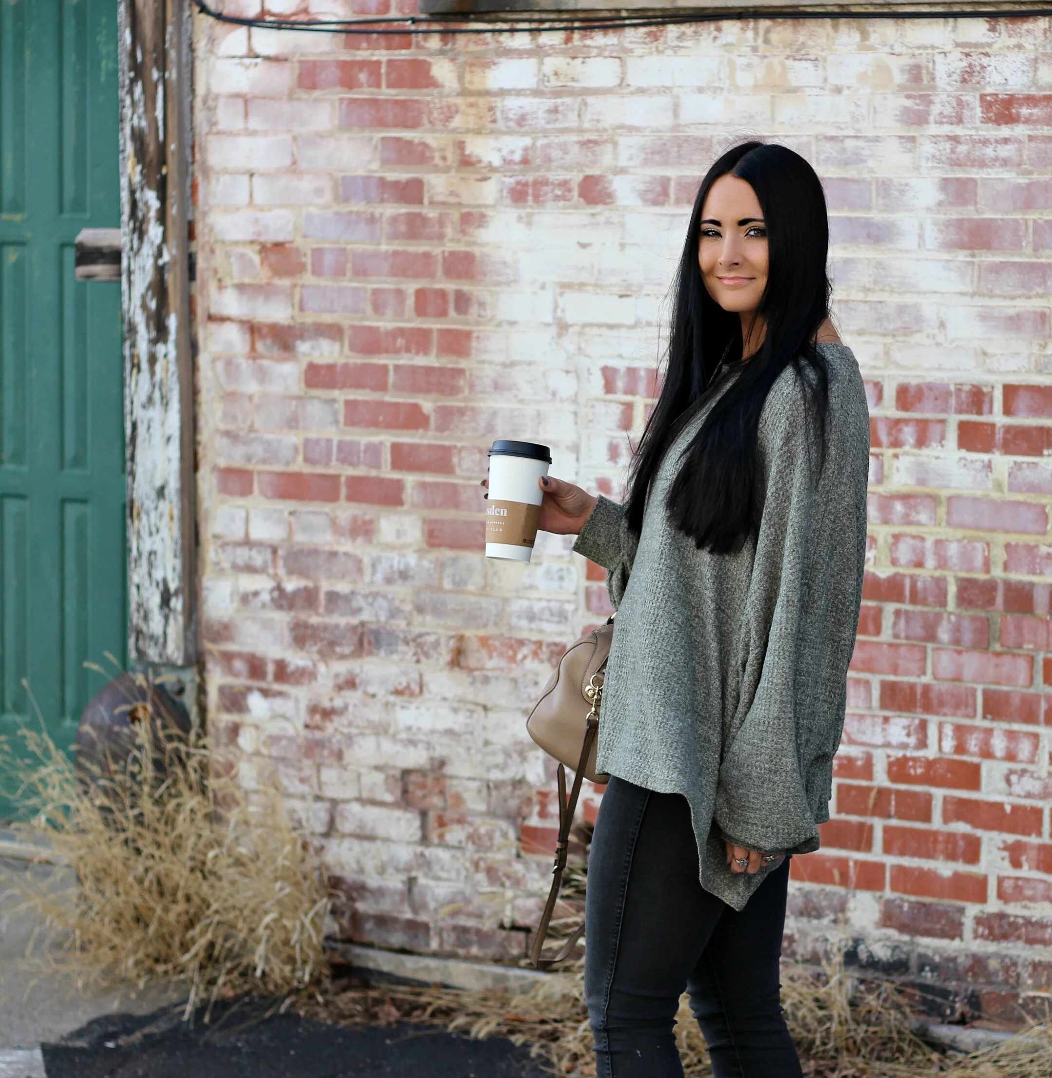 Slouchy Thermal + Floral Loafers