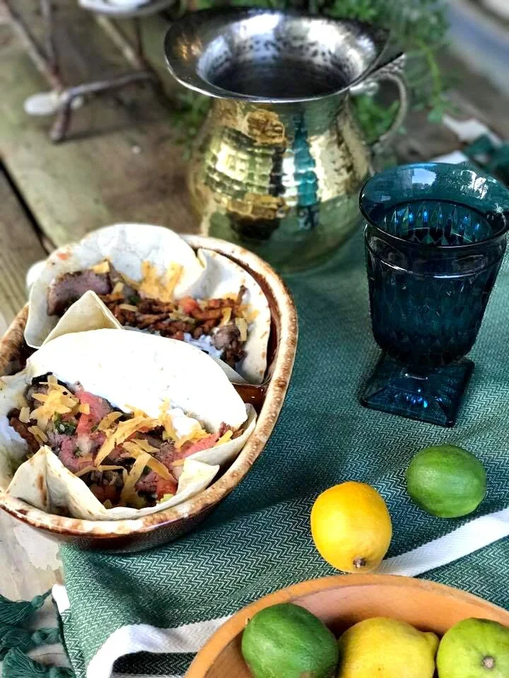 Skirt Steak + Crispy Sweet Potato Tacos — Gathered Living