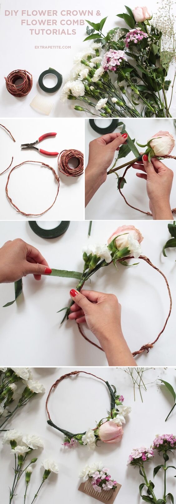 How to make a DIY flower crown
