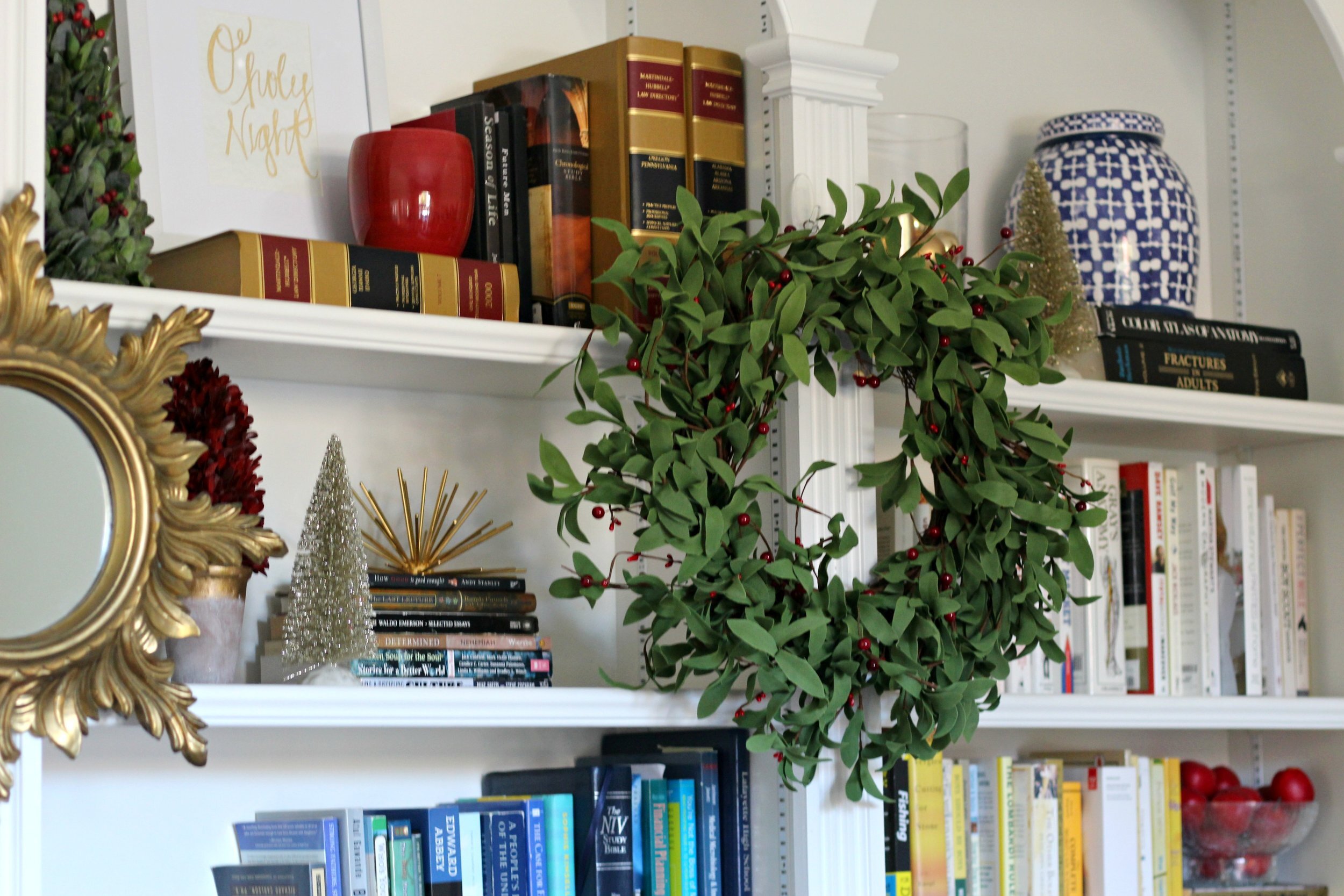 Holiday Shelf Styling Before + After — Gathered Living