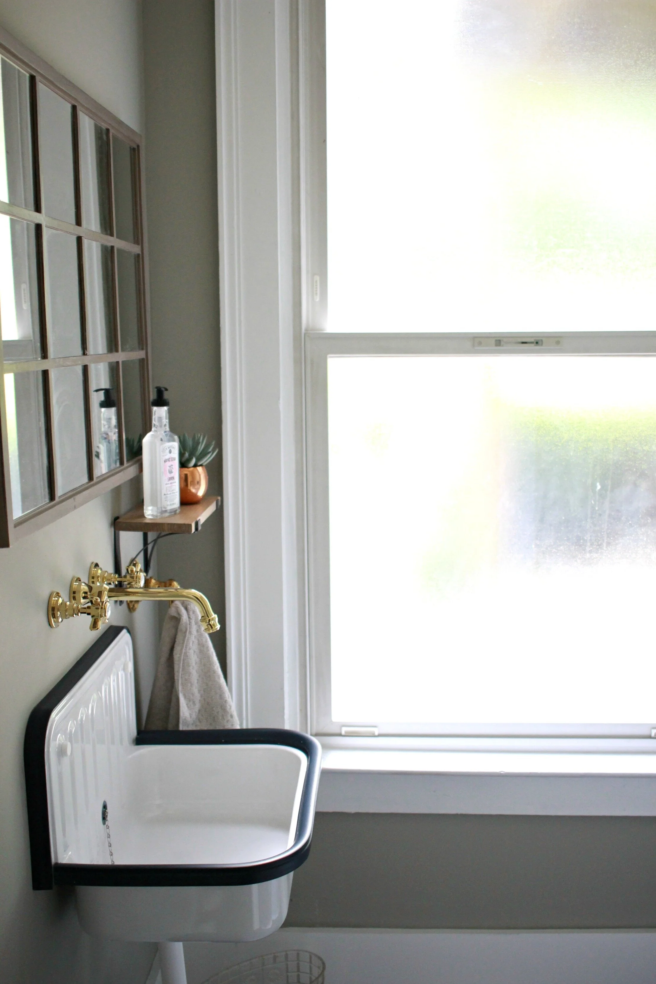 Downstairs Half Bath: Before + After ??? Gathered Living