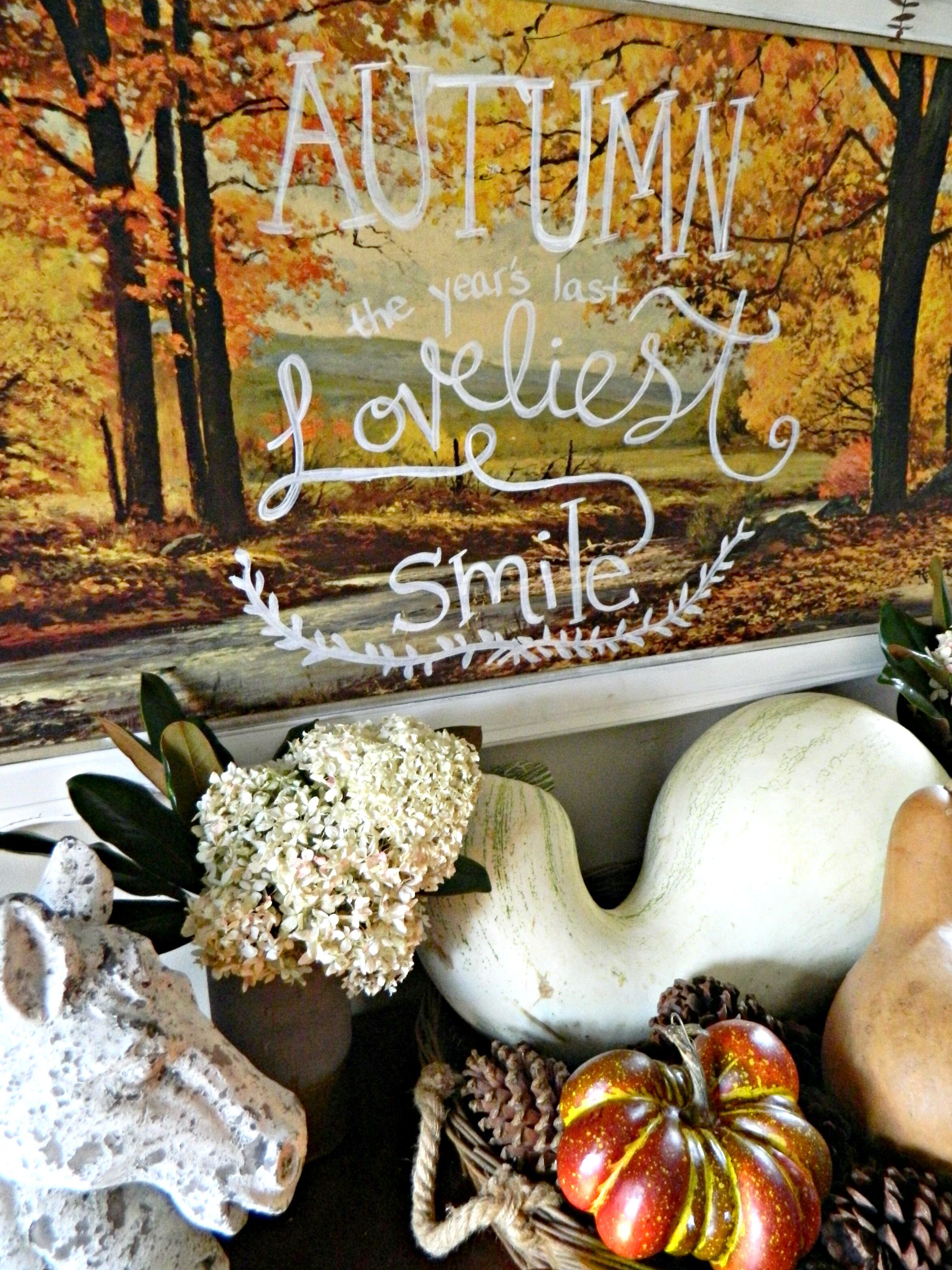 DIY Upcycled Vintage Painting for Fall — Gathered Living