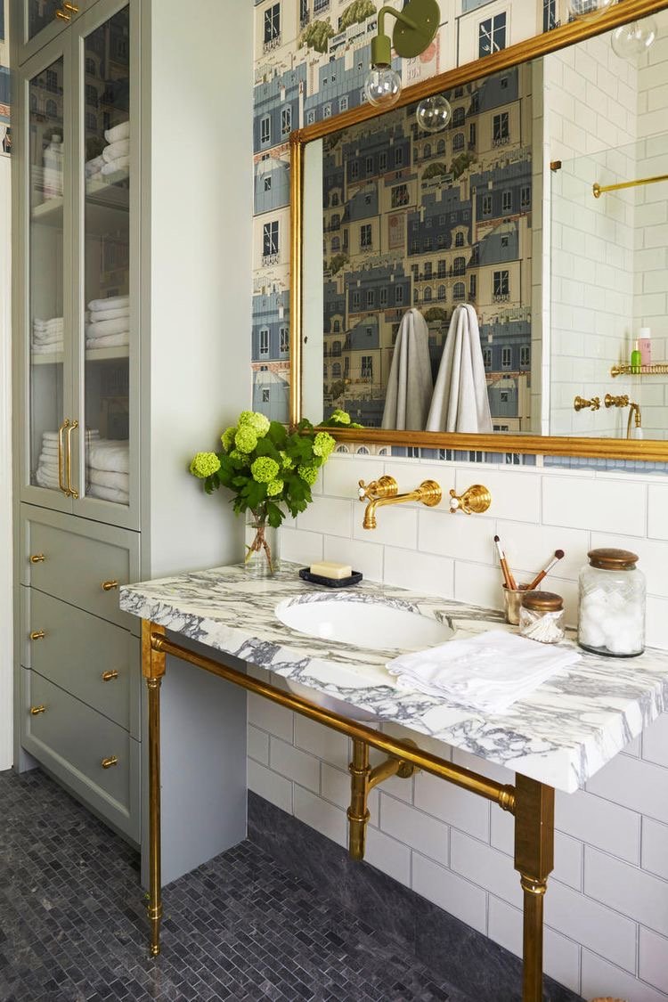  If it ends up being out of budget to extend countertop up the backsplash, I may attempt to tile the backsplash myself (would be my first stab at tiling!).  I love the look of this overall sink area layout. Also have always though a tall built-in wou