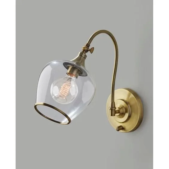 Simple Clear Glass Sconce