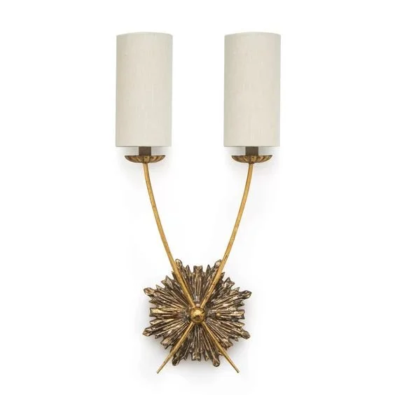 Double Deco Sconce with Shades