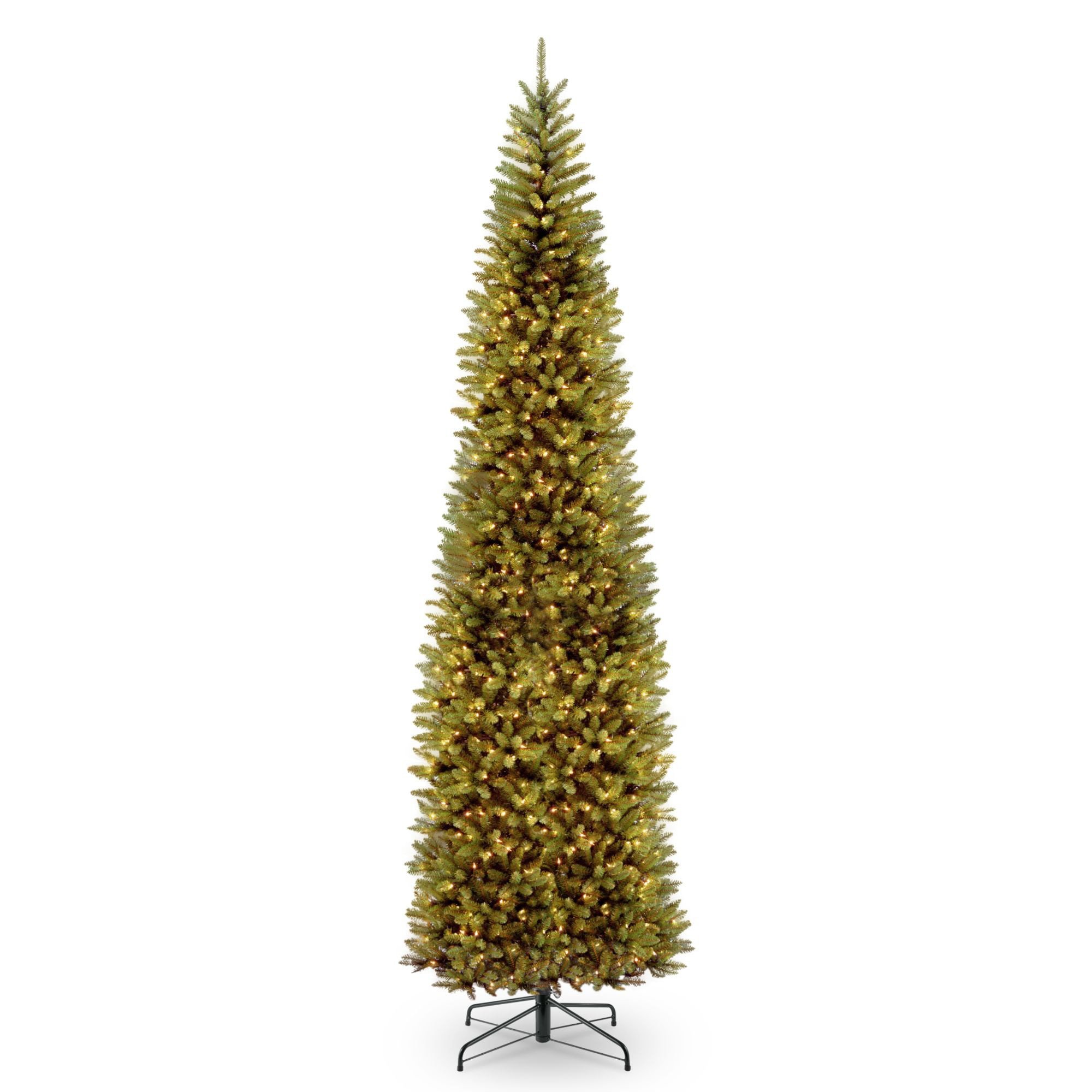 10’ Pre-lit Kingswood Fir Pencil Artificial Christmas Tree – Clear Lights  (Copy)