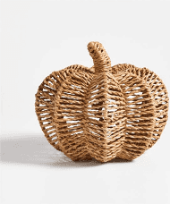 Woven Pumpkin 6"