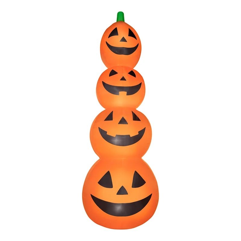 Inflatable Halloween Jack-o'-Lantern Pumpkin Stack, 20'