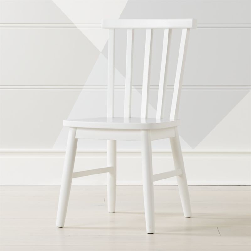 Shore White Kids Chair + Reviews | Crate and Barrel