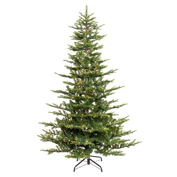 6 1/2 ft. Pre-lit Aspen Green Fir Artificial Christmas Tree 500 UL listed Clear Lights 