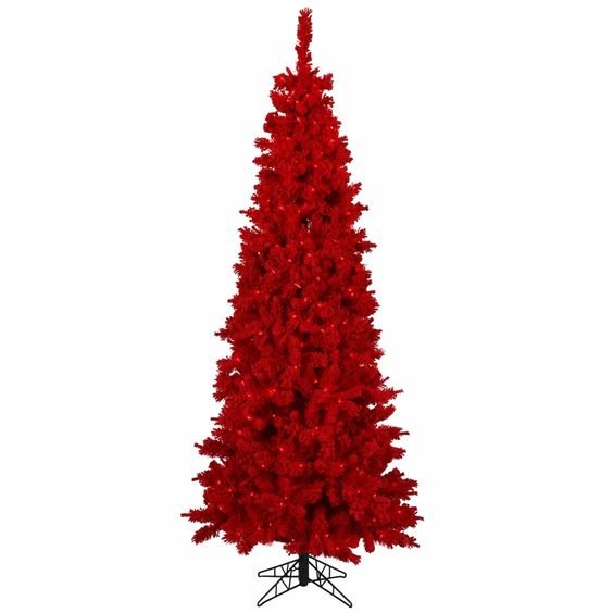 Flocked Red Fir Artificial Christmas Tree (Copy)