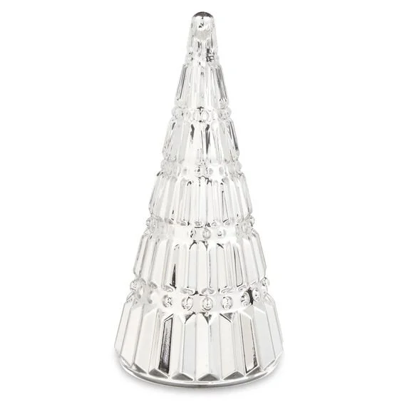 Holiday Time Christmas Shiny Silver Glass Tree Tabletop Decoration, 12-Inch - Walmart.com