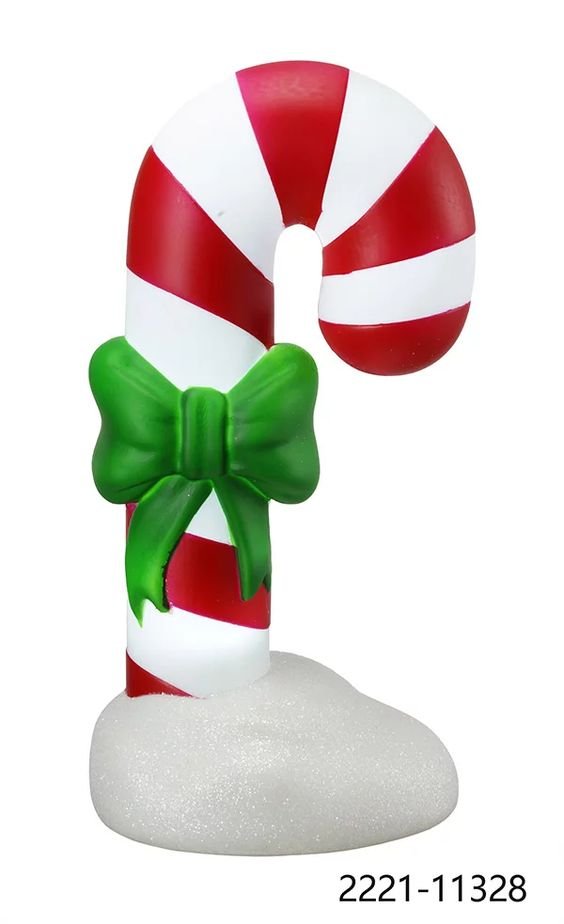 Holiday Time LED Plastic Candy Cane Tabletop Decor, 11" - Walmart.com