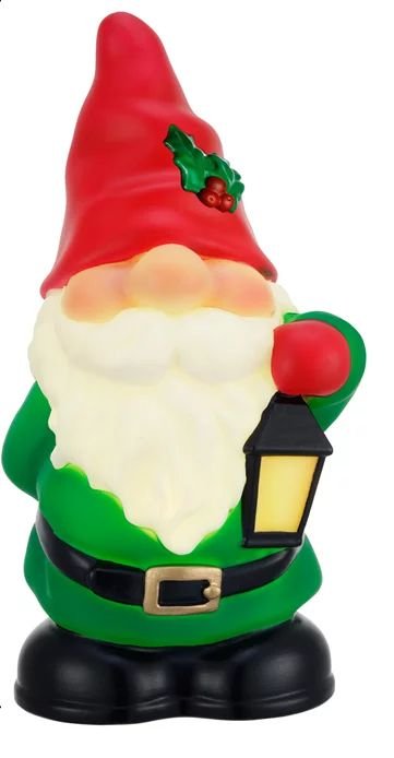 Holiday Time 11 inch LED Plastic Green Gnome, Indoor Christmas Decoration - Walmart.com