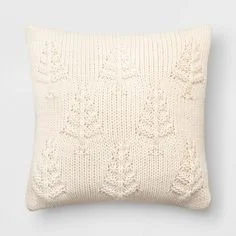 Christmas Tree Knit Square Throw Pillow - Threshold™
