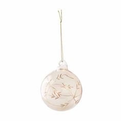 Clear Gold Floral Ornament