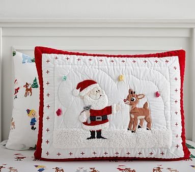 Rudolph® Quilted Shams | Pottery Barn Kids