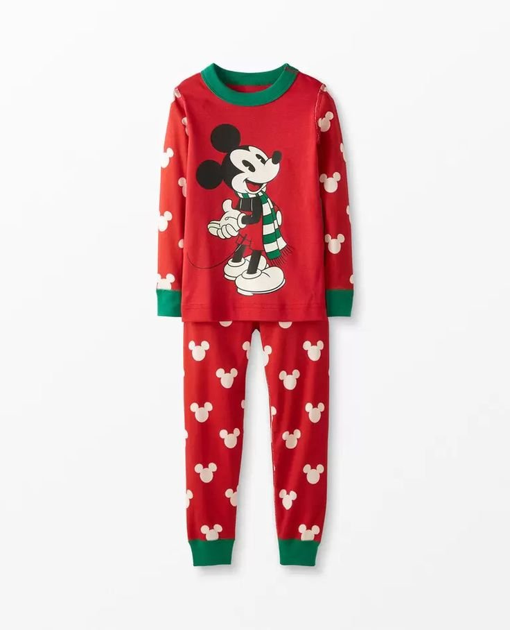 Disney Mickey Mouse Long John Pajama Set