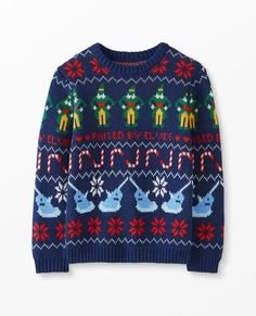 Warner Bros™ Elf Fair Isle Sweater In Cotton Jersey
