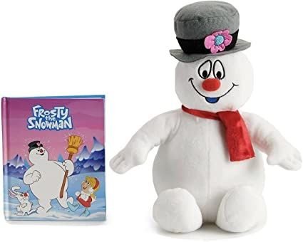 Frosty The Snowman Plush Doll &amp; Book Set Bundle Snow Man 12” Soft Stuffed Cool New