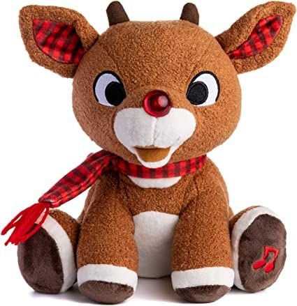 Rudolph the Red - Nosed Reindeer - Stuffed Animal Plush Toy with Music &amp; Lights