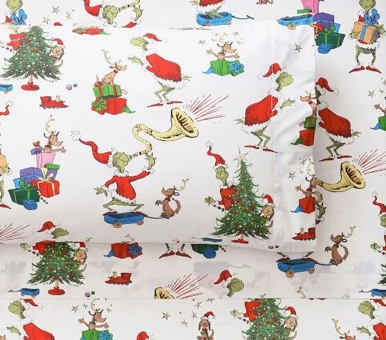 Christmas Dinosaur Glow-in-the-Dark Sheet Set &amp; Pillowcases | Pottery Barn Kids (Copy) (Copy)