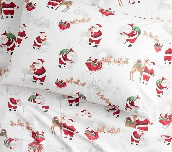 Heritage Santa Organic Sheet Set &amp; Pillowcases (Copy) (Copy)