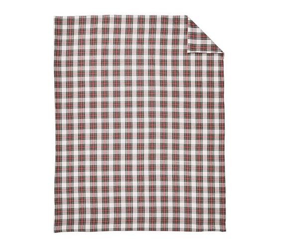 Stewart Plaid Flannel Duvet Cover &amp; Shams