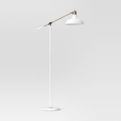 Crosby Schoolhouse Floor Lamp White (Includes LED Light Bulb) - Threshold™